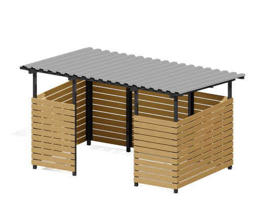 Контейнерная площадка “Эко” (на 2 контейнера)