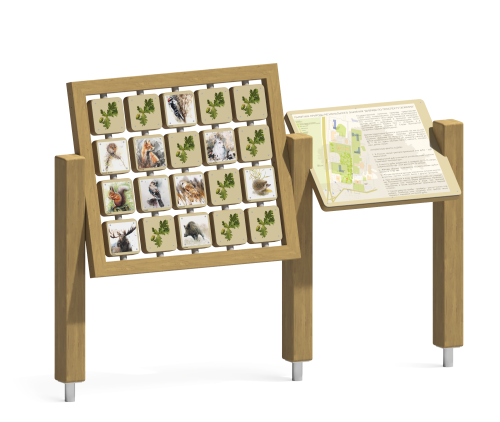 Информационный стенд “Мемори” с поворотными кубиками