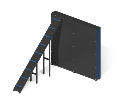 Полоса препятствий “Забор с наклонной доской”