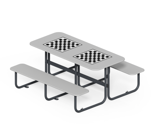 Стол со скамьями “Шахматы”