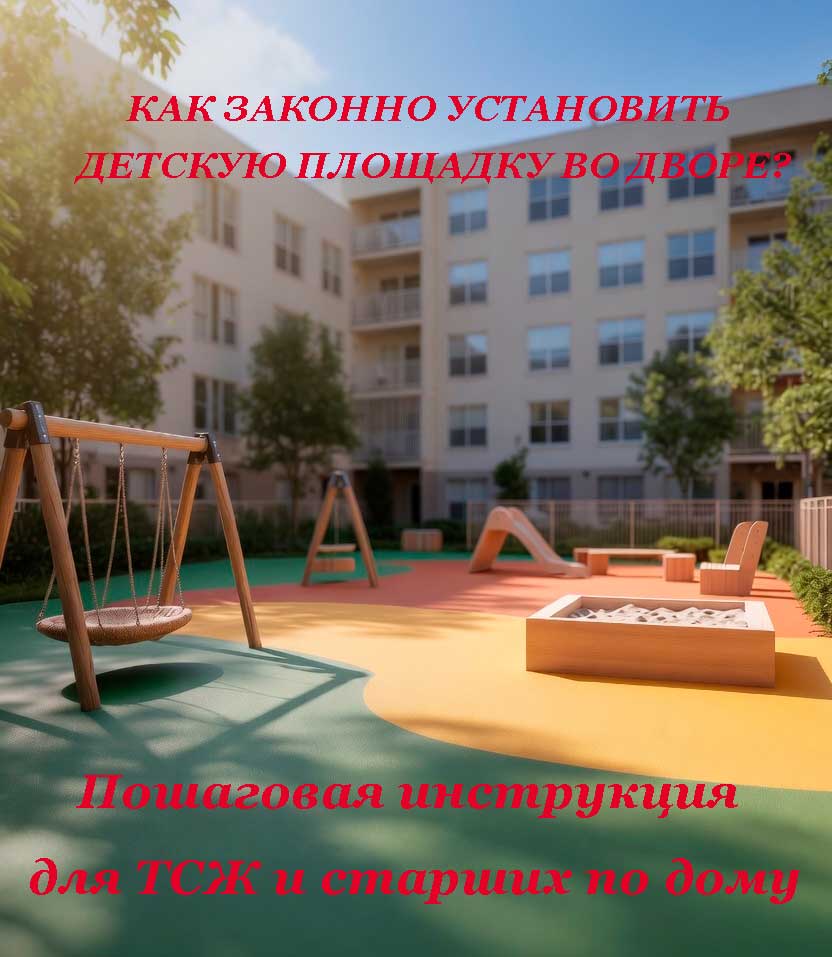 Как законно установить детскую площадку во дворе: пошаговая инструкция для ТСЖ и старших по дому