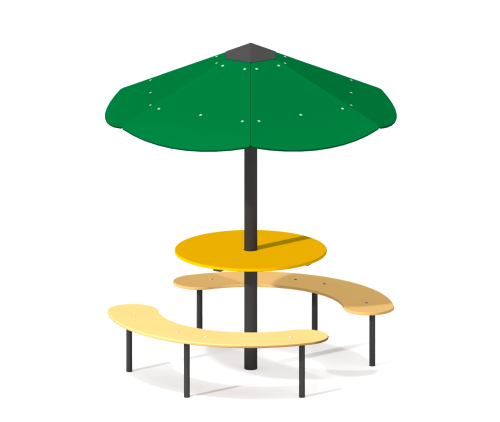 Столик с навесом и лавочками “Старт”