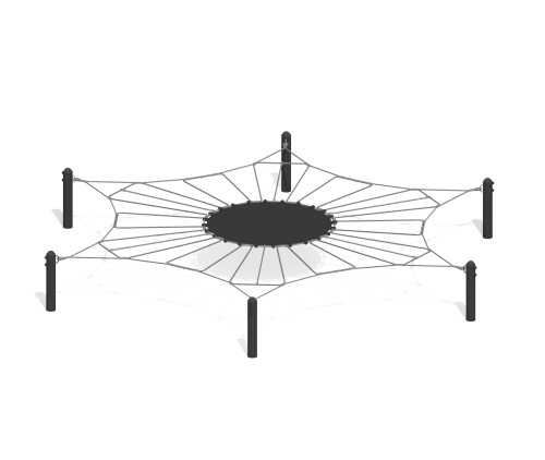 Канатная конструкция “Снежинка”