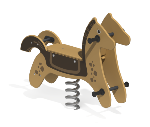 Качалка на пружине “Конь-огонь”