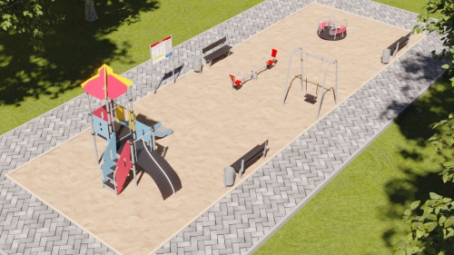 Игровая площадка №13 (18 x 6 м)