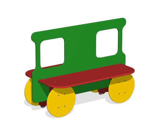 Лавочка детская двойная “Вагончик”