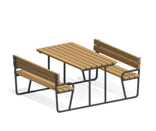 Стол со скамьями “Точка”