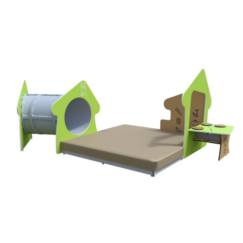 Домик-песочница с тоннелем 109.41.00