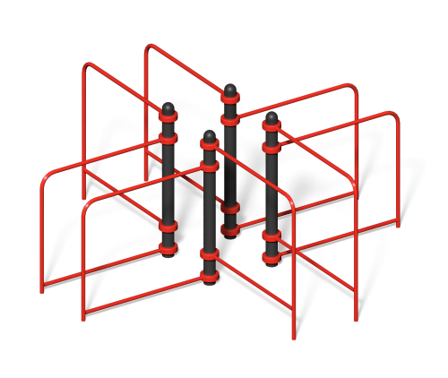 Воркаут-комплекс “Брусья на 4 стороны”