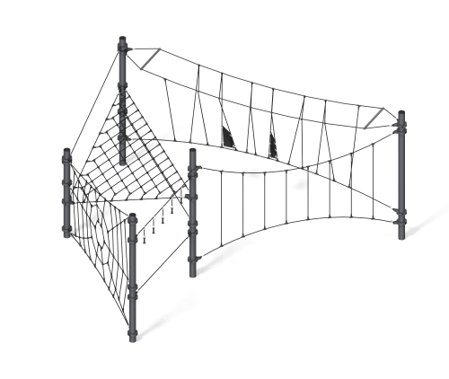 Канатная конструкция “Паутинка”