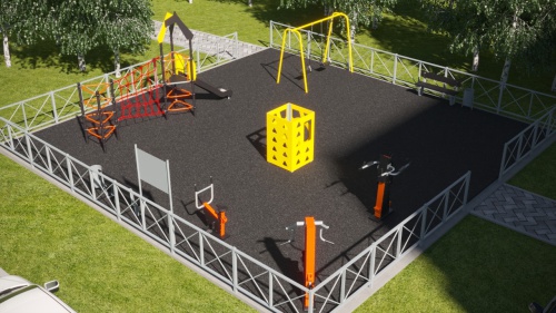 Игровая площадка №14 (12 x 12 м)