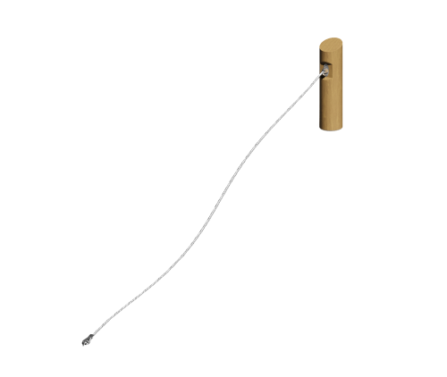 Столб с канатом на склон