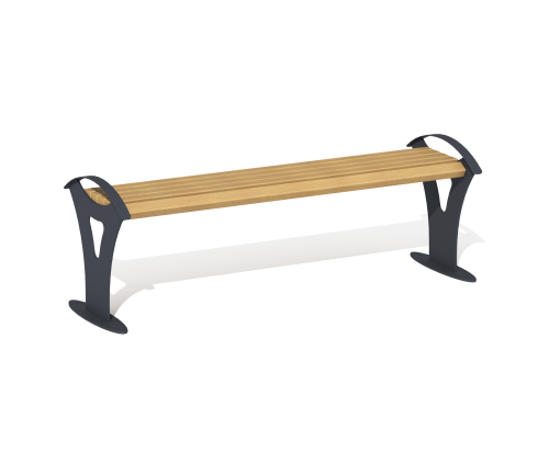 Скамейка уличная без спинки «Реноме»