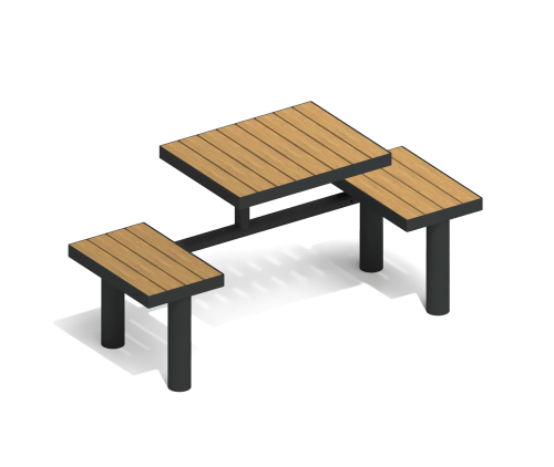 Стол со скамьями “Искра”