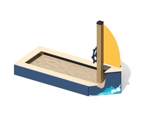 Песочница “Кораблик с рубкой”