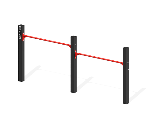 Перекладины стационарные разноуровневые «Подтягивание из виса лежа на низкой перекладине»