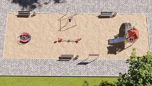 Игровая площадка №13 (18 x 6 м)