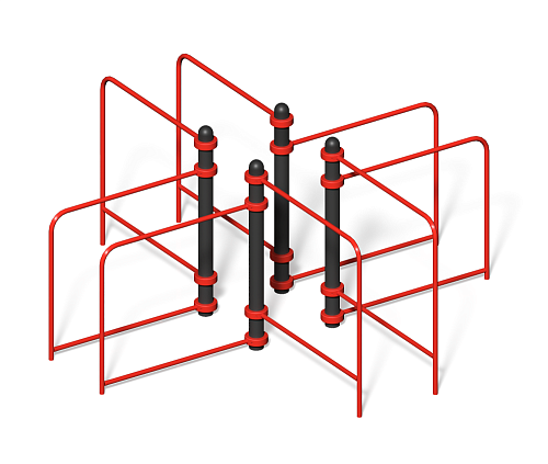 Воркаут-комплекс “Брусья на 4 стороны”