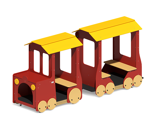Игровое оборудование “Паровоз с вагончиком”