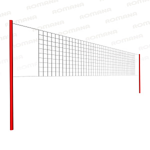 Волейбольная сетка со стойками Романа 204.17.00