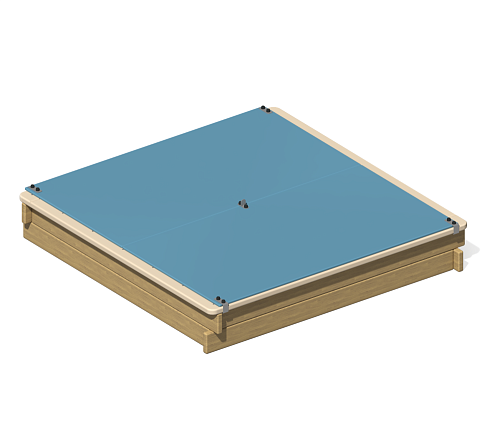 Песочница “Клад” с крышкой