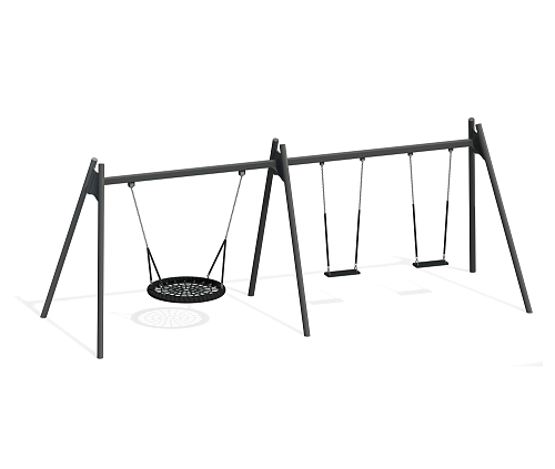 Качели “Лодочка” тройные
