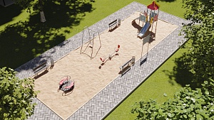 Игровая площадка №13 (18 x 6 м)