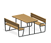 Стол со скамьями “Точка”