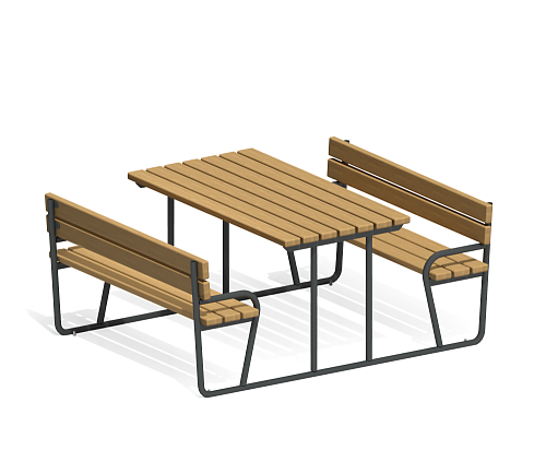 Стол со скамьями “Точка”