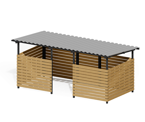 Контейнерная площадка “Эко” (на 3 контейнера)