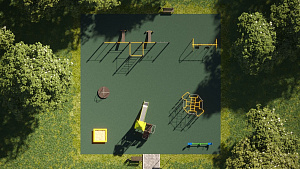 Игровая площадка №18 (16 x 16 м)