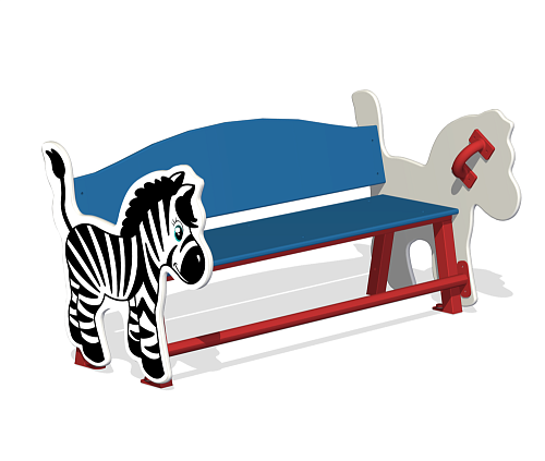 Лавочка детская “Зебра”