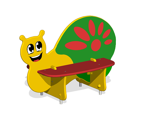 Лавочка детская двойная “Улитка 3”