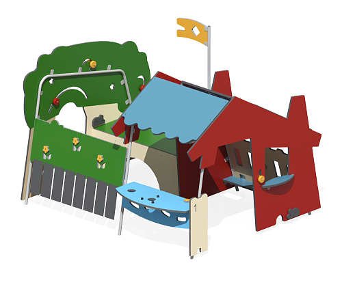 Игровое оборудование “Домик и садик”