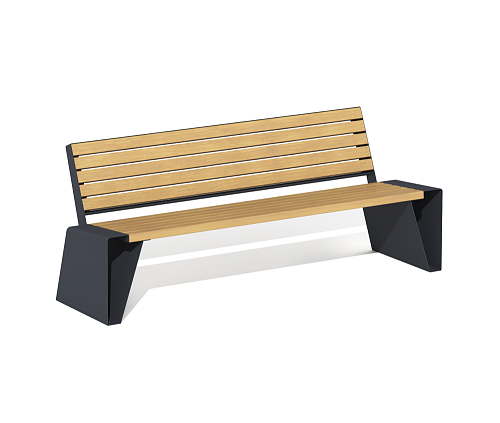 Скамейка “Владивосток” со спинкой