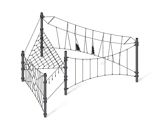 Канатная конструкция “Паутинка”