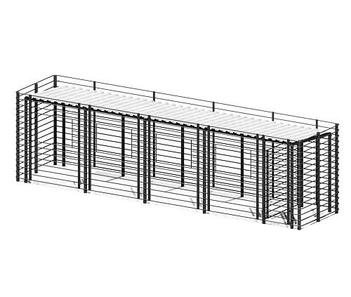 Контейнерная площадка “Сити” (на 4 контейнера + хоз. блок)