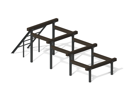 Полоса препятствий “Разрушенная лестница”