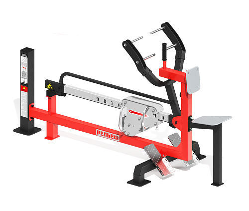 Уличный силовой тренажер для развития мускулатуры спины, плечевого пояса, бицепса, пресса с изменяем