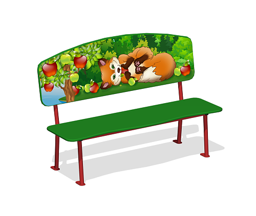 Лавочка детская “Лиса”