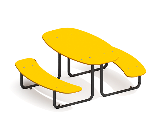 Стол со скамейками “Солар”