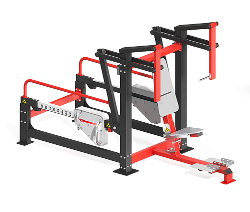 Уличный силовой тренажер для жима от себя